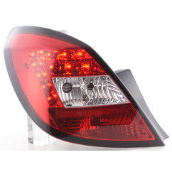 Kit feux arrières LED Opel Corsa D 5 portes 06-10 rouge / clair