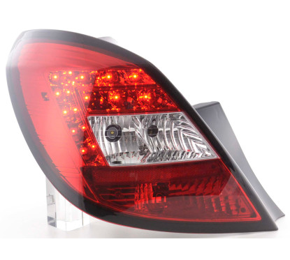Kit feux arrières LED Opel Corsa D 5 portes 06-10 rouge / clair