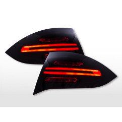 Feux arrière LED Porsche Cayenne (92A) 2011-2014 noir/rouge/fumée