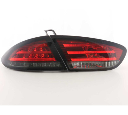 Kit feux arrières LED Seat Leon type 1P 09-12 rouge / noir