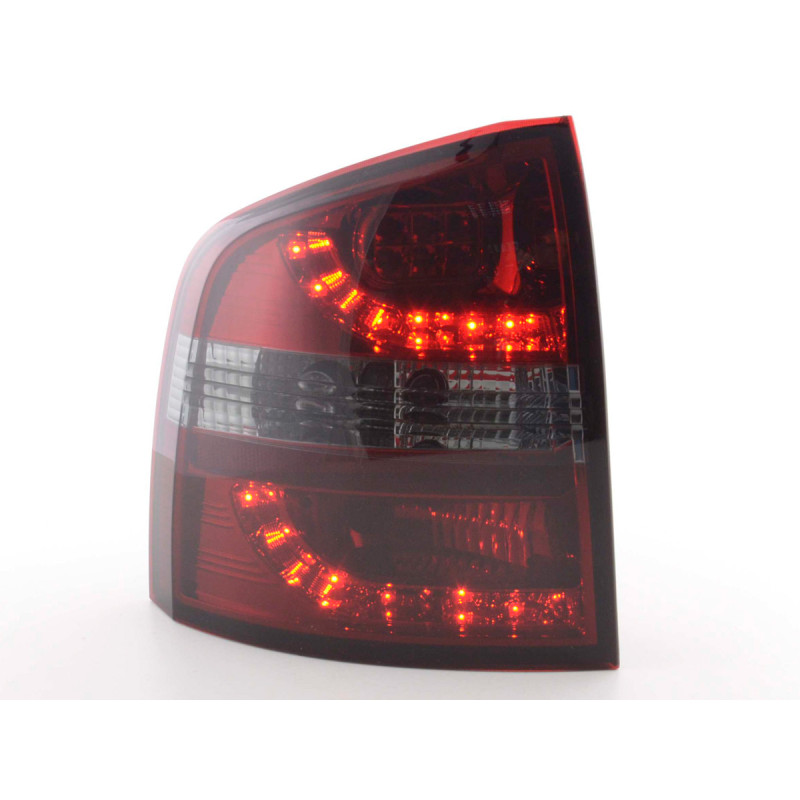 Set feux arrières LED Skoda Octavia Combi type 1Z 05-12 rouge / noir