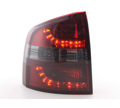 Set feux arrières LED Skoda Octavia Combi type 1Z 05-12 rouge / noir 