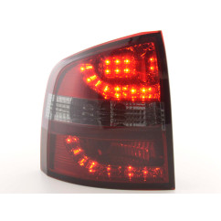 Set feux arrières LED Skoda Octavia Combi type 1Z 05-12 rouge / noir 