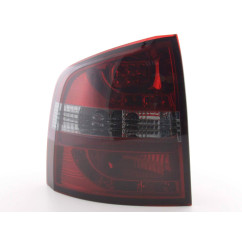 Set feux arrières LED Skoda Octavia Combi type 1Z 05-12 rouge / noir 