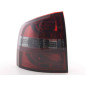 Set feux arrières LED Skoda Octavia Combi type 1Z 05-12 rouge / noir