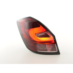 Feux arrière à LED Skoda Fabia 5 portes à partir de 2007 clair / rouge 