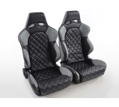 Les sièges demi-coque de voiture FK Sport Sièges confèrent à Las Vegas un look sport automobile avec matelassage 