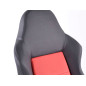 FK siège de sport chaise de bureau pivotante Santa Fe chaise de direction noir / rouge chaise de bureau chaise de bureau