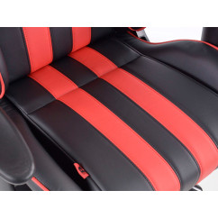 Chaise de bureau pivotante FK Sports Seat Toronto chaise de direction noir / rouge chaise de bureau chaise de bureau 