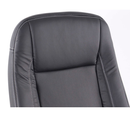 FK Fauteuil de direction Chaise de bureau pivotante Buffalo noir Chaise de direction Chaise pivotante Chaise de bureau