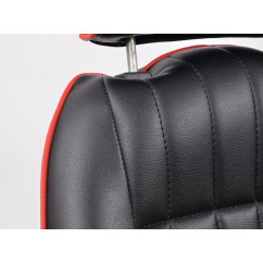 FK Oldtimersitze Sièges baquets complets pour voiture Set Classic 2 cuir synthétique noir avec repose-tête 