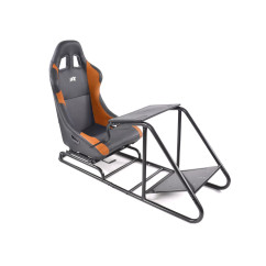 Siège de jeu FK Simulateur de course de siège de jeu eGaming Seats Estoril noir / orange 