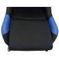 Siège de jeu FK Simulateur de course de siège de jeu eGaming Seats Monaco noir / bleu