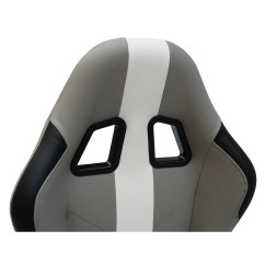 Siège de jeu FK siège de jeu simulateur de course eGaming Seats Interlagos gris / blanc 