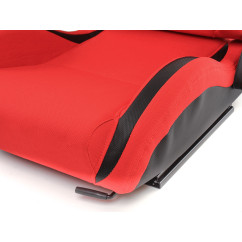 Sièges sport FK Sièges demi-coque auto Cologne cuir artificiel / tissu noir / rouge 