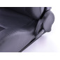 Sièges sport FK Sièges auto demi-coque en cuir synthétique Brême aspect carbone noir