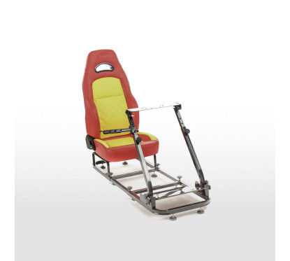 Siège de jeu FK Simulateur de course de siège eGaming Seats Silverstone rouge / jaune 
