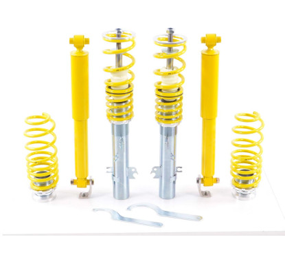 Kit combinés filetés FK suspension sport Peugeot 207 CC à partir de 2007 avec jambe de force 51mm 