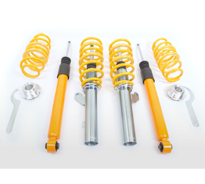 Kit combinés filetés FK suspension sport Seat Leon 5F à partir de 2012 avec jambe de force de 55 mm, essieu arrière multibras 