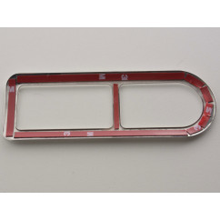 Cadre de poignée de porte chromé intérieur VW Polo (type 9N) 01-05, acier inoxydable 