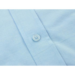 Chemise business FK à manches courtes taille 41 en coton bleu 