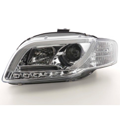 Phare Daylight LED DRL look Audi A4 type 8E 04-08 chrome 
