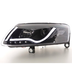 Phare Daylight LED DRL look Audi A6 type 4F 04-08 noir 