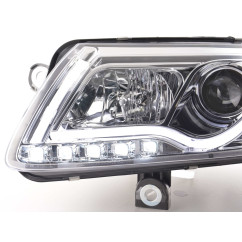 Phare Daylight LED feux de jour Audi A6 type 4F 04-08 chrome 