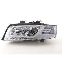 Phare Daylight à LED DRL look Audi A4 type 8E 01-04 chromé pour conduite à droite 