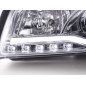 Phare Daylight à LED DRL look Audi A4 type 8E 01-04 chromé pour conduite à droite Phare Daylight à LED DRL look Audi A4 type 8E 01-04 chromé pour conduite à droite