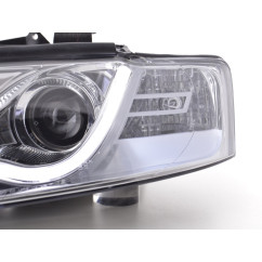 Phare Daylight à LED DRL look Audi A4 type 8E 01-04 chromé pour conduite à droite 