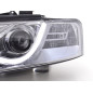 Phare Daylight à LED DRL look Audi A4 type 8E 01-04 chromé pour conduite à droite Phare Daylight à LED DRL look Audi A4 type 8E 01-04 chromé pour conduite à droite