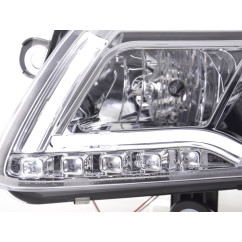 Phare Daylight à LED DRL look Audi A6 type 4F 04-08 chromé pour conduite à droite 