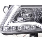 Phare Daylight à LED DRL look Audi A6 type 4F 04-08 chromé pour conduite à droite Phare Daylight à LED DRL look Audi A6 type 4F 04-08 chromé pour conduite à droite
