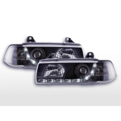 Phares Daylight Feux de jour à LED BMW Série 3 E36 berline 92-98 noir 