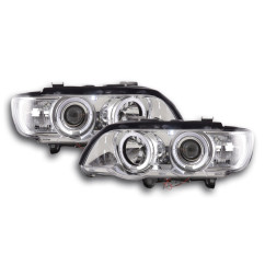 Phare avant BMW X5 E53 98-02 chrome 