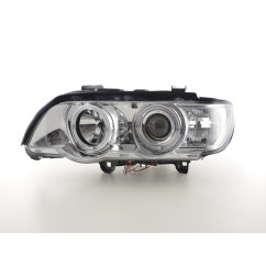 Phare avant BMW X5 E53 98-02 chrome 
