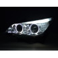 Phares xenon angel eyes LED BMW Série 5 E60 / E61 05-07 chrome Phares xenon angel eyes LED BMW Série 5 E60 / E61 05-07 chrome