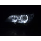 Phare Angel Eye LED BMW Série 5 E60 / E61 2003-2006 noir