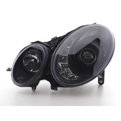 Phare Daylight LED DRL look Mercedes Classe E 211 02-06 noir 