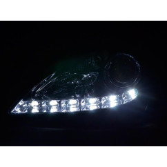 Phare Daylight LED feux de jour Mercedes SLK R171 chrome 