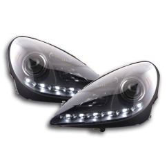 Phare Daylight LED feux de jour Mercedes SLK R171 noir 