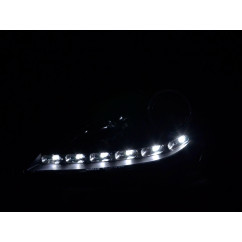 Phare Daylight LED feux de jour Mercedes SLK R171 noir 