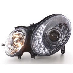 Phare Daylight LED DRL look Mercedes Classe E type W211 02-06 chrome 