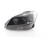 Phare Daylight LED DRL look Mercedes Classe C W204 07-10 noir Phare Daylight LED DRL look Mercedes Classe C W204 07-10 noir