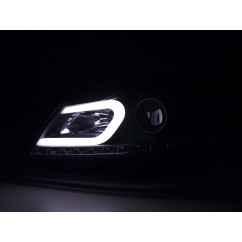 Phare Daylight LED DRL look Mercedes Classe C W204 11-14 noir 