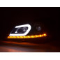 Phare Daylight LED DRL look Mercedes Classe C W204 11-14 noir Phare Daylight LED DRL look Mercedes Classe C W204 11-14 noir