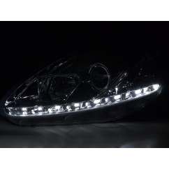 Phares Daylight LED feux de jour Fiat Grande Punto 199 05-08 chrome 