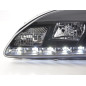 Phare Daylight à LED DRL look Ford Focus 4/5 portes. 05-08 noir pour véhicules avec direction à droite