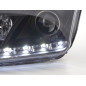 Phare Daylight à LED DRL look Ford Focus 4/5 portes. 05-08 noir pour véhicules avec direction à droite